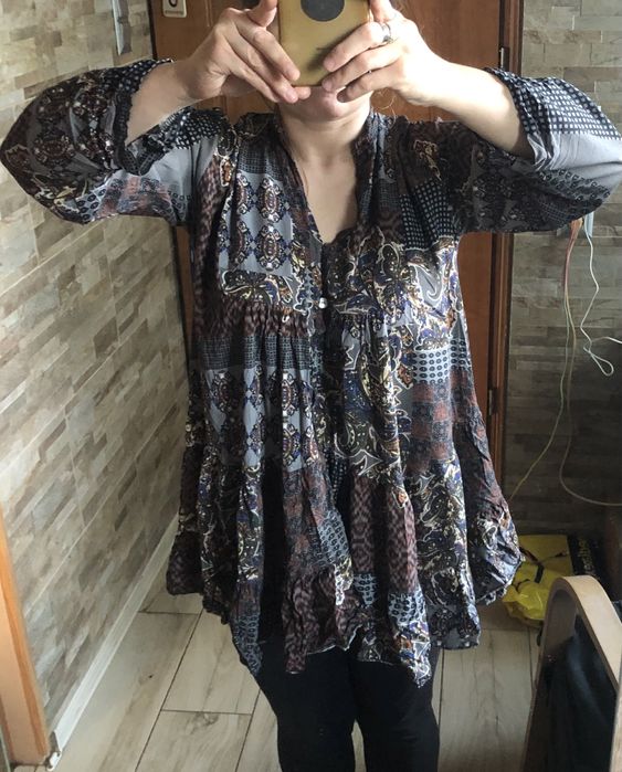 Tunika/sukienka z falbanami