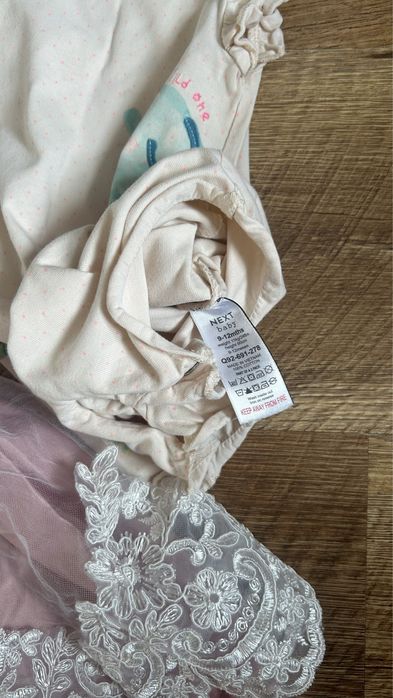 Лот дитячого одягу 6-12 міс святкова сукня на 12 міс, 1 рік пісочник