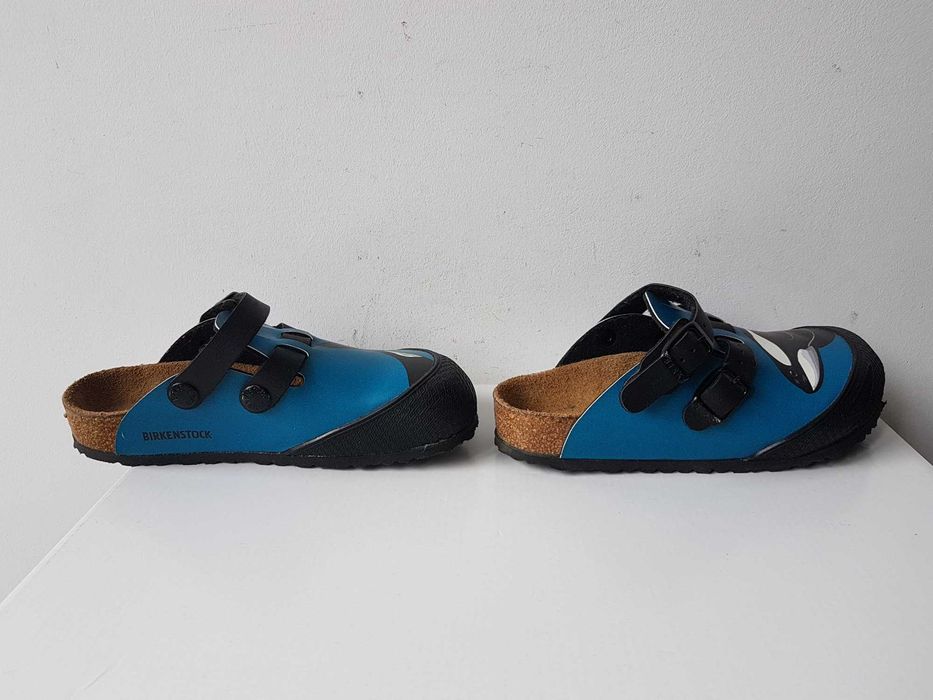 BIRKENSTOCK Kay chodaki kapcie sandały klapki niebieskie Orka roz. 30