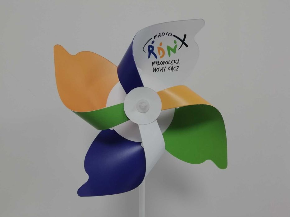 100 szt Wiatraczki reklamowe nadruk z projektem faktura VAT