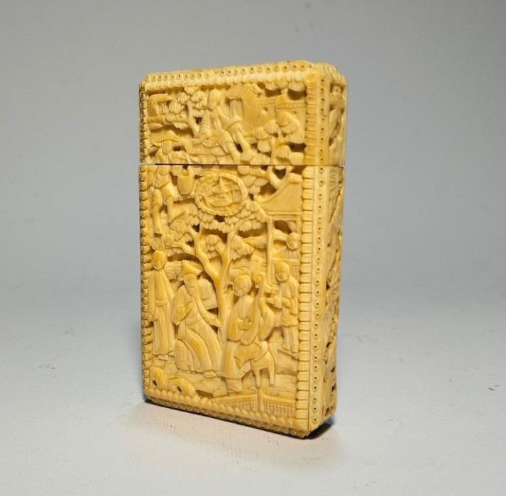 Invulgar Cartoneira Chinesa china Cantão Cantonesa. séc. XIX (A1)