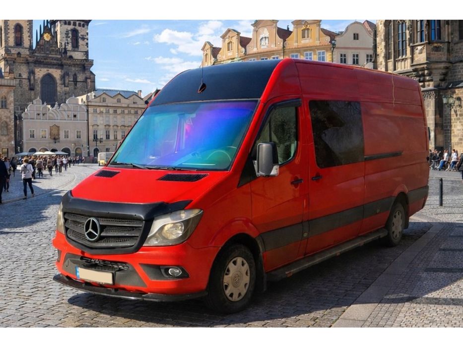Mercedes Sprinter 2013-2018 Передня лип накладка (ABS)