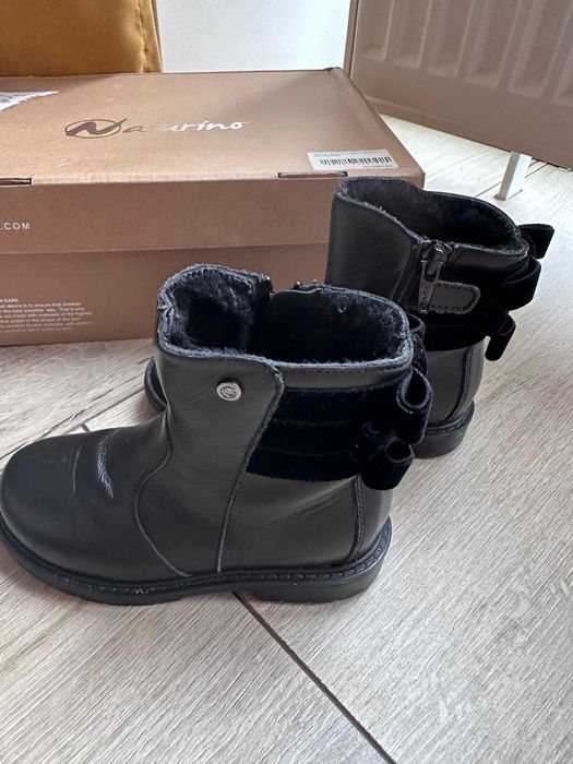 Круті шкіра  теплі італійські чоботи сапоги ботинки Naturino