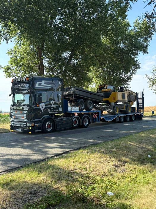 Transport niskopodwoziowy laweta platforma