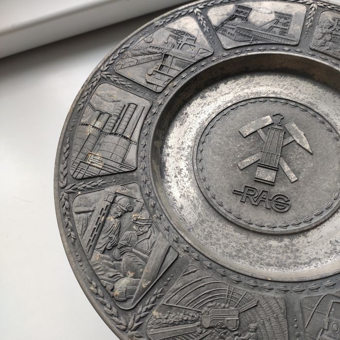 Декоративная оловянная тарелка,панно Zinnteller