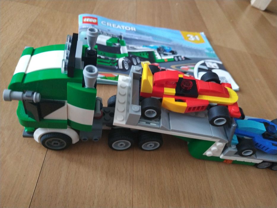 LEGO 31113 Creator 3 w 1 Laweta z wyścigówkami