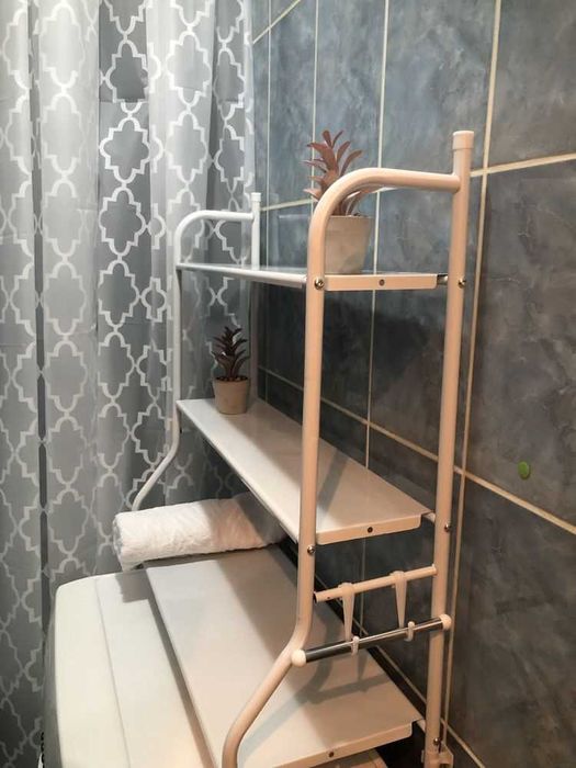 Стеллаж на стиральной машиной 1,55м полиця в вану металевий стелаж