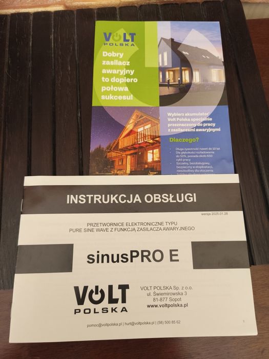 ДБЖ Volt Polska Sinus PRO 1000E 12V220V.