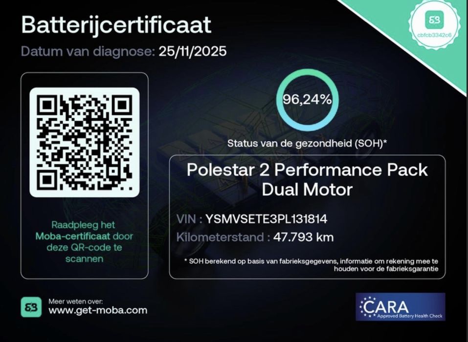 Polestar 2 PERFORMANCE (Iva deduzivel)