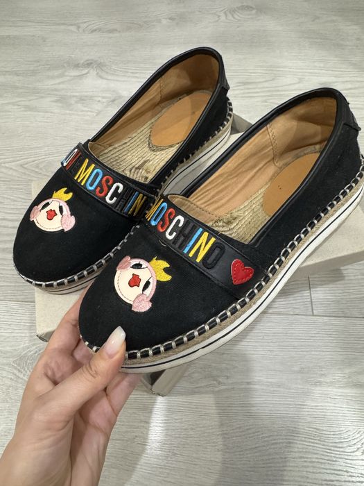 Оригинал moschino москино эспадрильи лоферы кеды