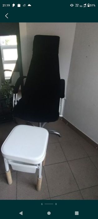 Fotel kosmetyczny manicure pedicure makijaż