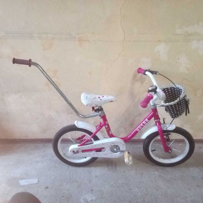 Piękny rower dziewczęcy HUSAR Tola rozmiar kół 14 cali dla dziecka 3-5 lat