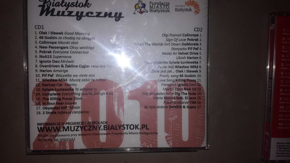 Płyty cd 2 składanki