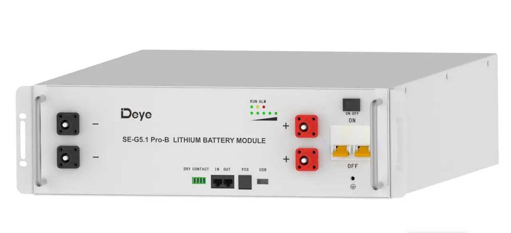 Акумулятор Deye SE-G5.1 Pro-B 51,2V Батарея 100A LiFePO4