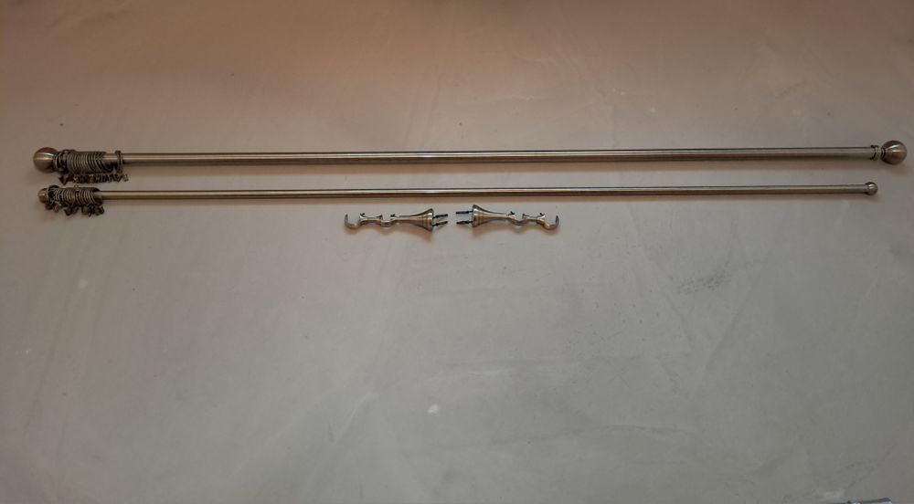 Karnisz podwójny 200 cm z żabkami