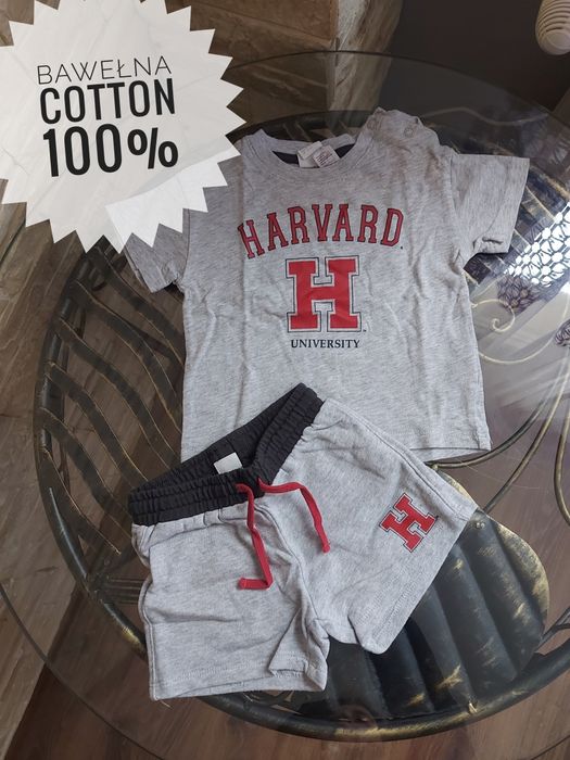 Komplet dziecięcy Harvard 100% bawełna koszulka + spodenki wiosna lato