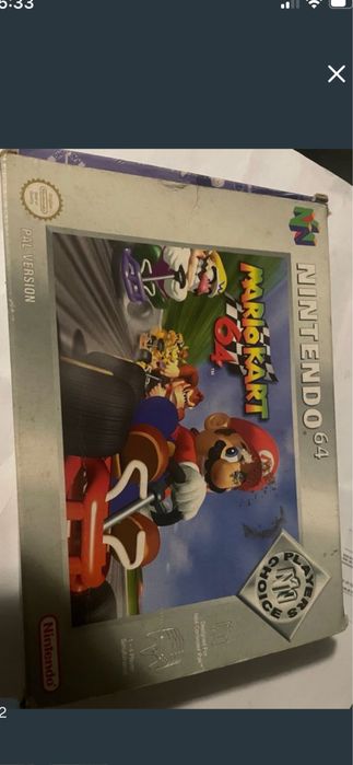 Caixa jogo Nintendo 64 Mario Kart