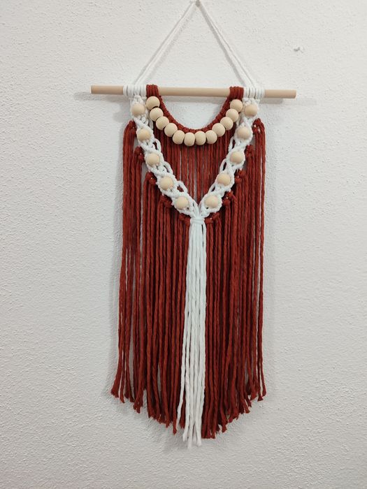 Painel decorativo macramé