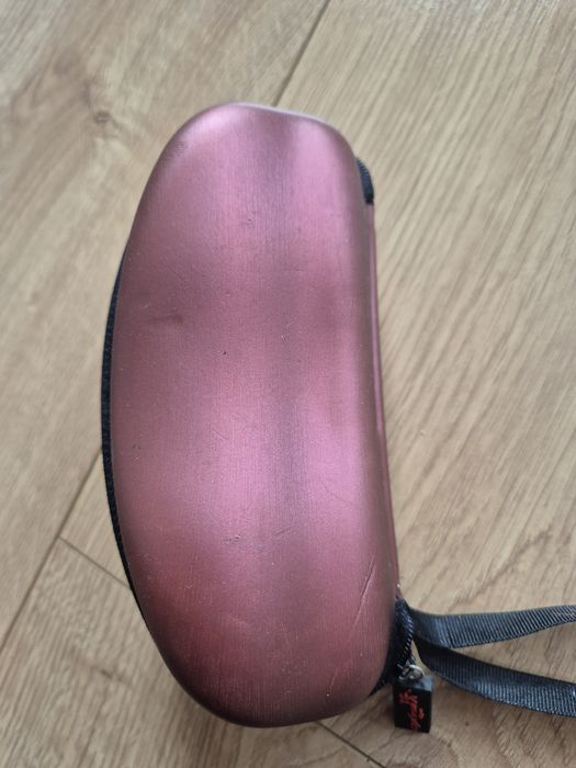 Etui pudełko na okulary Oxy's używane burgundowe
