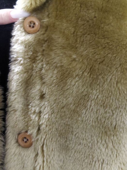 Двухстороняя шуба, джинсовка