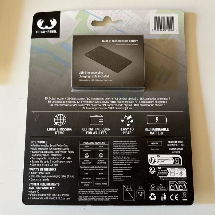 LOKALIZATOR KARTA do portfela torby walizki Apple FindMy