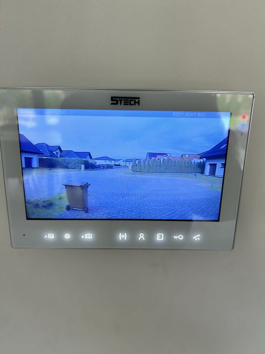 Wideodomofon 5Tech 2 monitory,pastylki,kod dostępu