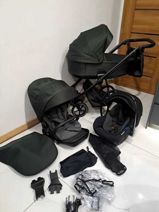 Roan Ivi black forest 3w1 Tapicerki jak nowe Fotelik Avionaut lub Cybex cloud z