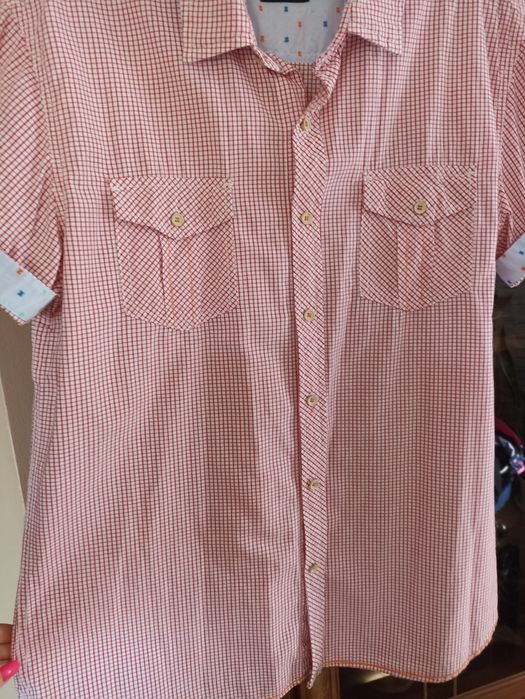 Koszula męska z krótkim rękawem r. XL