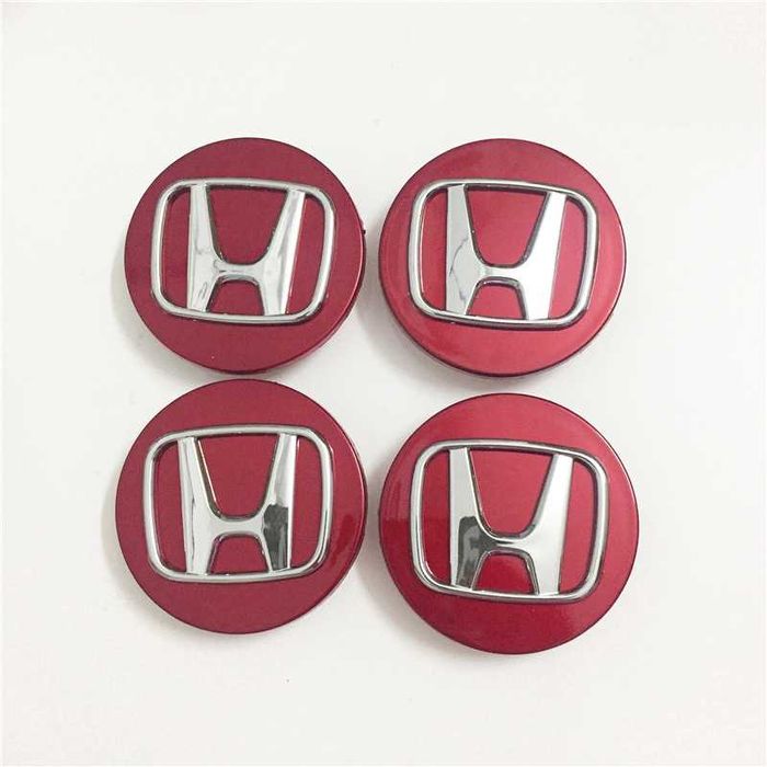 Centros/tampas de jante completos Honda com 58, 60, 65 e 69 mm
