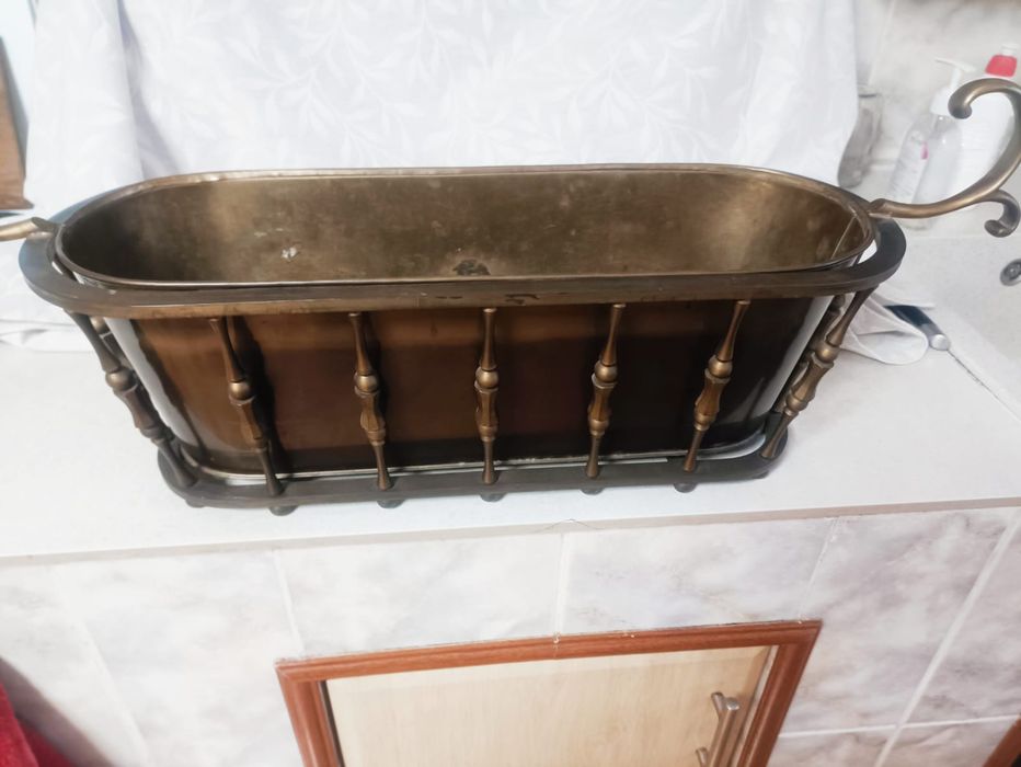 Вінтажний горщик  вазон бронзовий