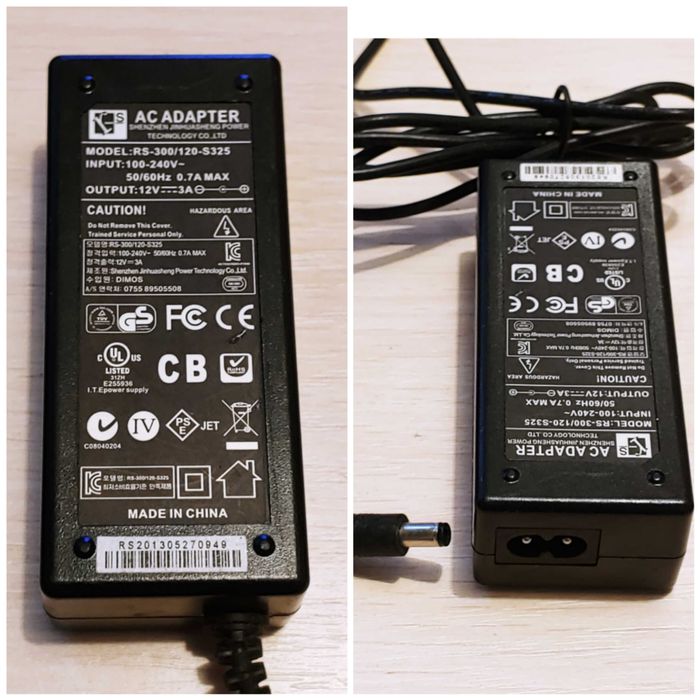 Блок питания 12В 1,5А;12В 2A