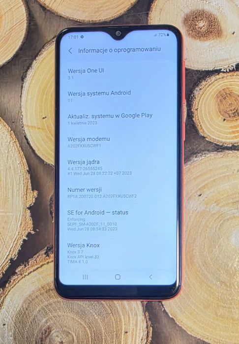Samsung Galaxy A20e pomarańczowy