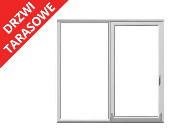 Tanie Drzwi Okno Tarasowe Przesuwne PSK Patio Balkonowe PCV Uchylne