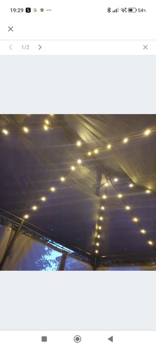 Oświetlenie LED do pawilonu ogrodowego Minzo
