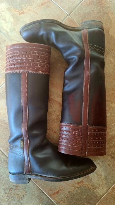 Botas de couro n° 38 equitação