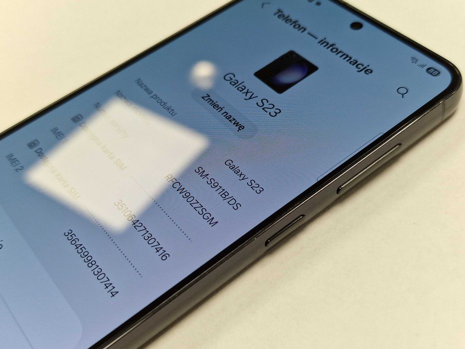 Samsung Galaxy S23/ 8GB/ 128GB/ Phantom Black/ Grade A- + ładowarka