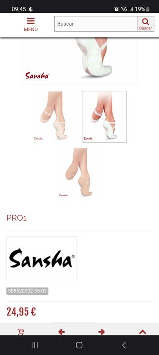 Zapatillas de ballet SANSHA