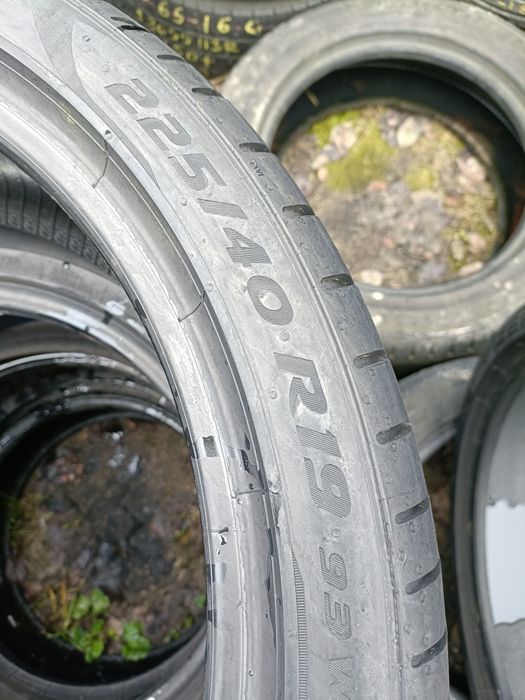 B062- 1 sztuka 225/40r19 Pirelli PZero z 2018r 6.1mm MO mercedes