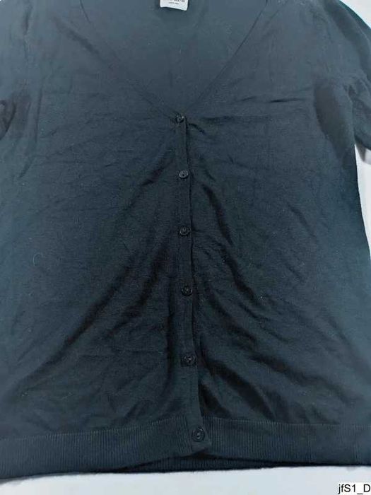 Pull & Bear Kardigan Damski L Czarny Guziki Casual