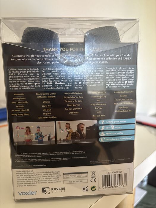 Jogo Let’s Sing Abba + 2 Micro PS4