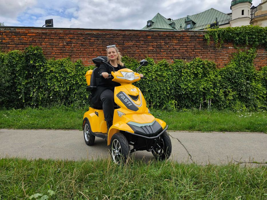 ELECTRORIDE FASTI 4 Max czterokołowy skuter elektryczny, żółty