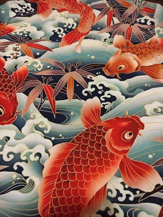 Сорочка гавайська японський мотив укійо-е короп  р.М