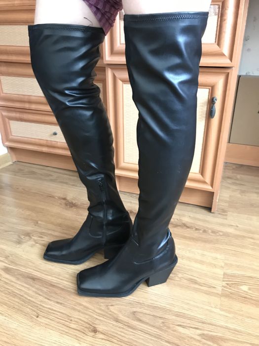 Сапоги женские,кожа!