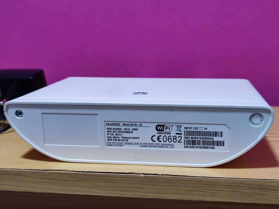 Router Huawei B315 4G SIM+ Antenas.