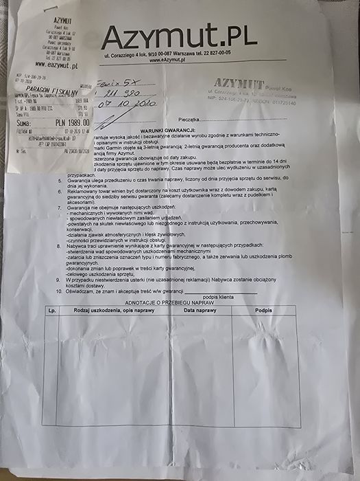 Zegarek Garmin fenix 5x