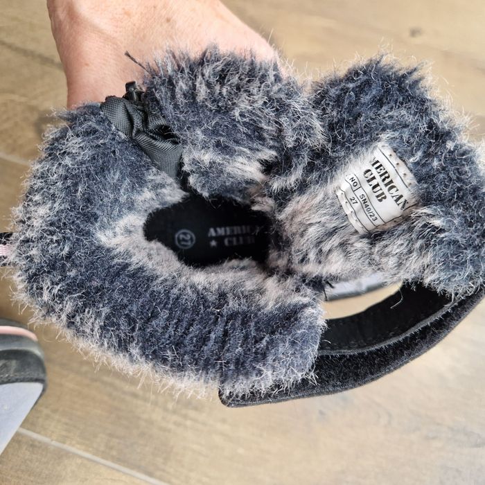 Зимові черевики термо чобітки для дівчинки 27 р. 17 см American club ч