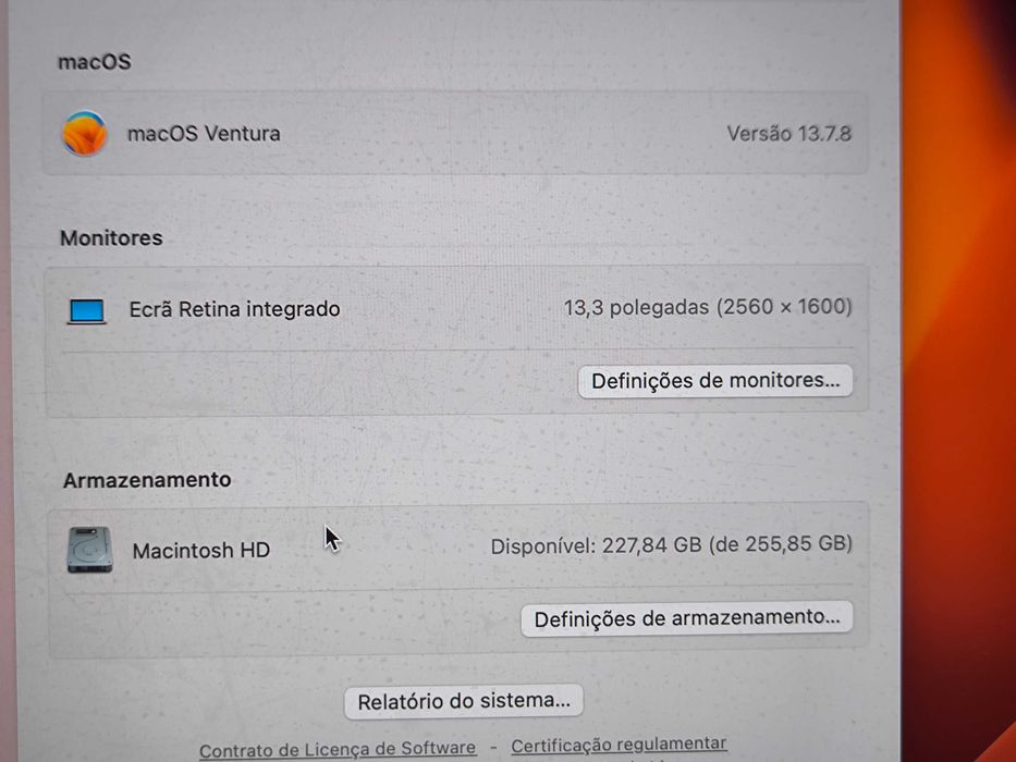 Apple Macbook Pro 13 i5 SSD 256GB 8GB ram Iris Retina