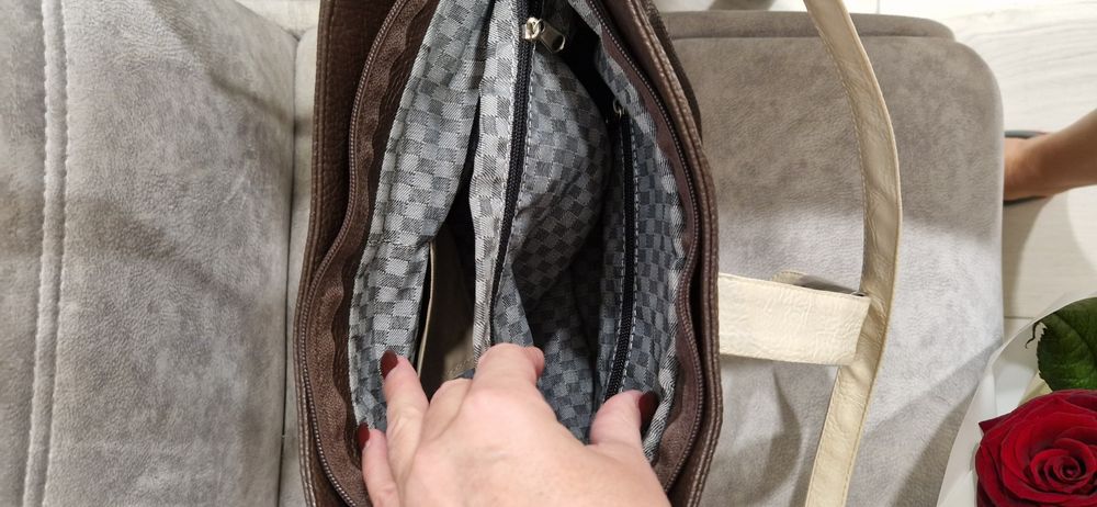 Сумка GUCCI натуральная кожа 36×26×10, ручки длинные