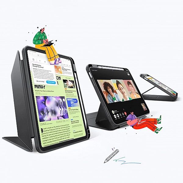 ESR FLIP HYBRID IPAD 10.9" 10 / 2022 / 11" 11 / 2025 BLACK
