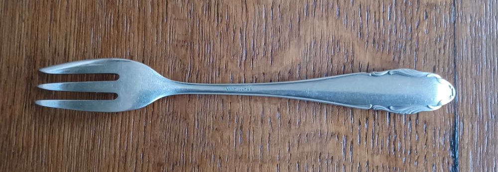 Posrebrzane widelczyki do ciasta (komplet 6 szt.) - niemiecki WMF